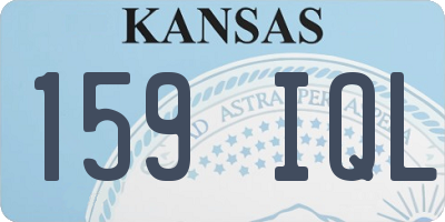 KS license plate 159IQL