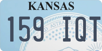 KS license plate 159IQT