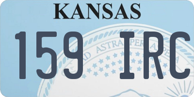 KS license plate 159IRC