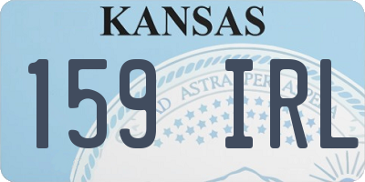 KS license plate 159IRL