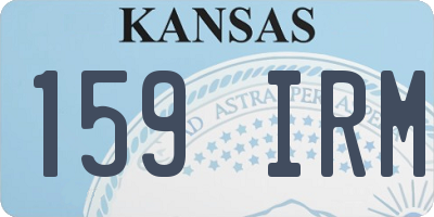 KS license plate 159IRM