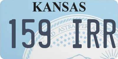 KS license plate 159IRR
