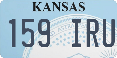 KS license plate 159IRU