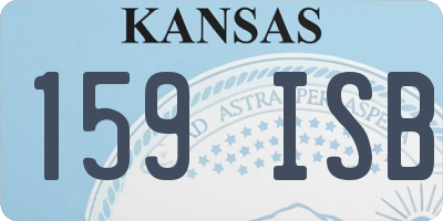 KS license plate 159ISB