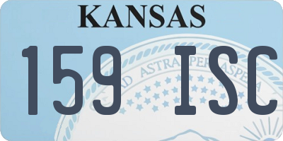 KS license plate 159ISC