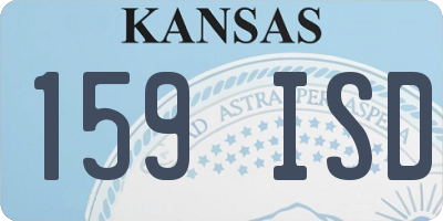 KS license plate 159ISD