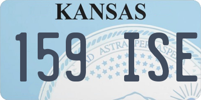 KS license plate 159ISE