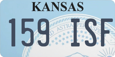 KS license plate 159ISF