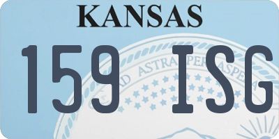 KS license plate 159ISG