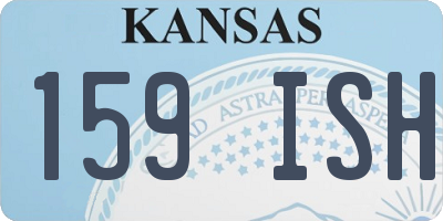 KS license plate 159ISH