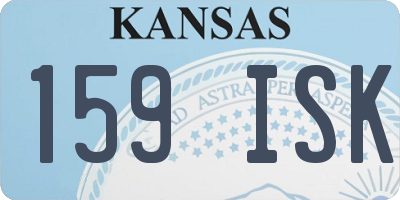 KS license plate 159ISK