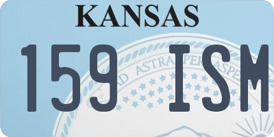 KS license plate 159ISM