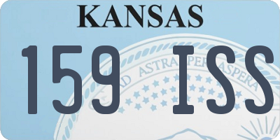 KS license plate 159ISS