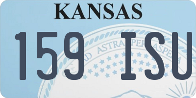 KS license plate 159ISU