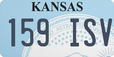 KS license plate 159ISV