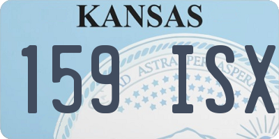 KS license plate 159ISX