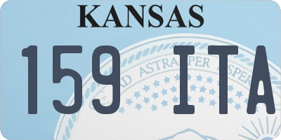 KS license plate 159ITA
