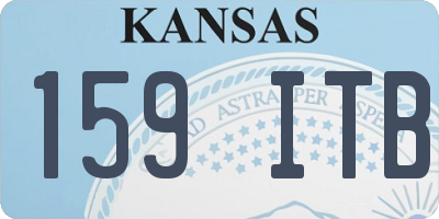 KS license plate 159ITB
