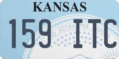 KS license plate 159ITC