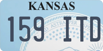 KS license plate 159ITD