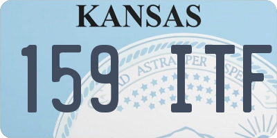KS license plate 159ITF