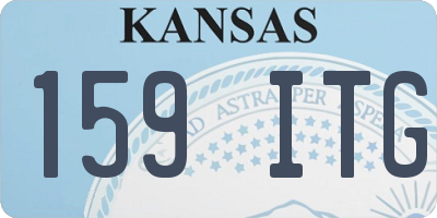 KS license plate 159ITG