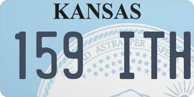 KS license plate 159ITH