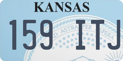KS license plate 159ITJ