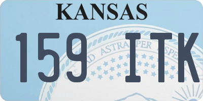 KS license plate 159ITK
