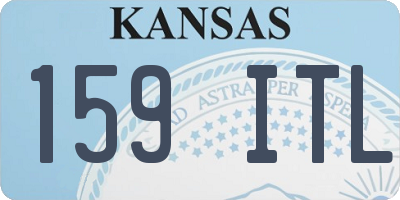 KS license plate 159ITL
