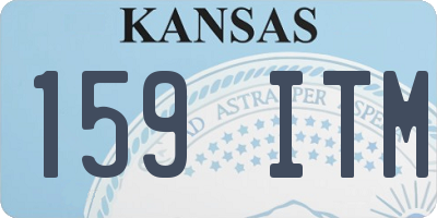 KS license plate 159ITM