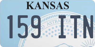 KS license plate 159ITN