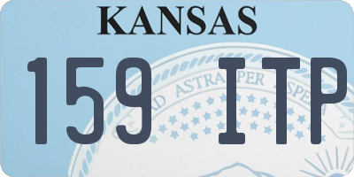KS license plate 159ITP