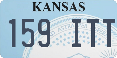 KS license plate 159ITT
