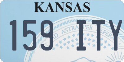 KS license plate 159ITY