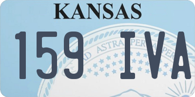 KS license plate 159IVA