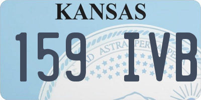 KS license plate 159IVB