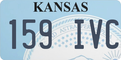 KS license plate 159IVC