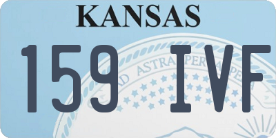 KS license plate 159IVF