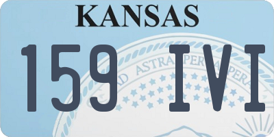 KS license plate 159IVI