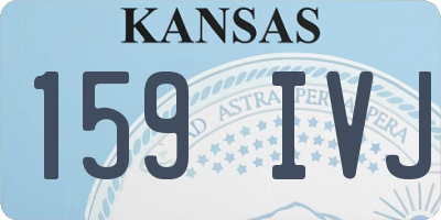 KS license plate 159IVJ
