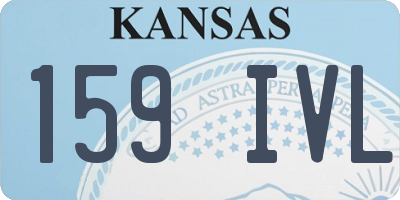 KS license plate 159IVL