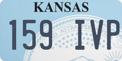 KS license plate 159IVP