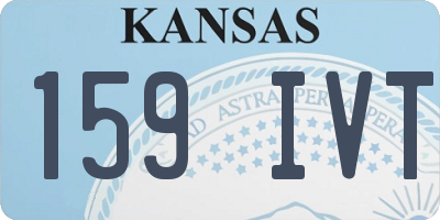 KS license plate 159IVT