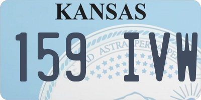 KS license plate 159IVW