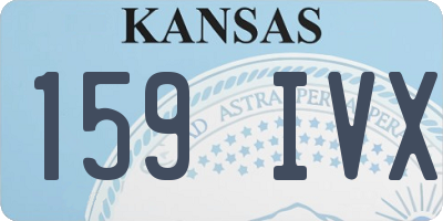 KS license plate 159IVX