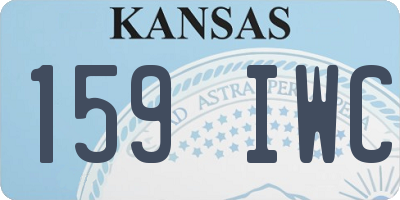 KS license plate 159IWC
