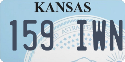 KS license plate 159IWN