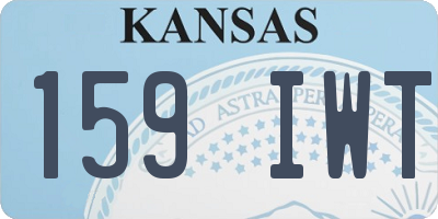 KS license plate 159IWT