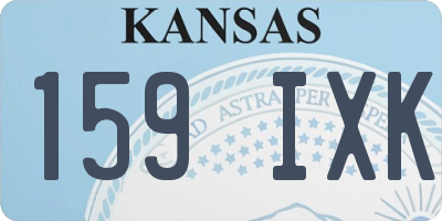KS license plate 159IXK